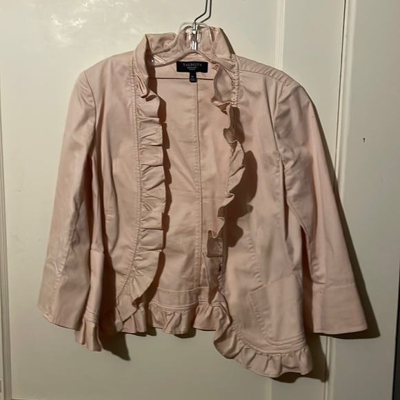 Pink Ruffle Blazer - Picture 1 of 2